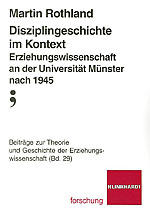 Cover-Abbildung des Buches 'Disziplingeschichte im Kontext'
