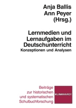 Cover-Abbildung des Buches 'Lernmedien und Lernaufgaben im Deutschunterricht'