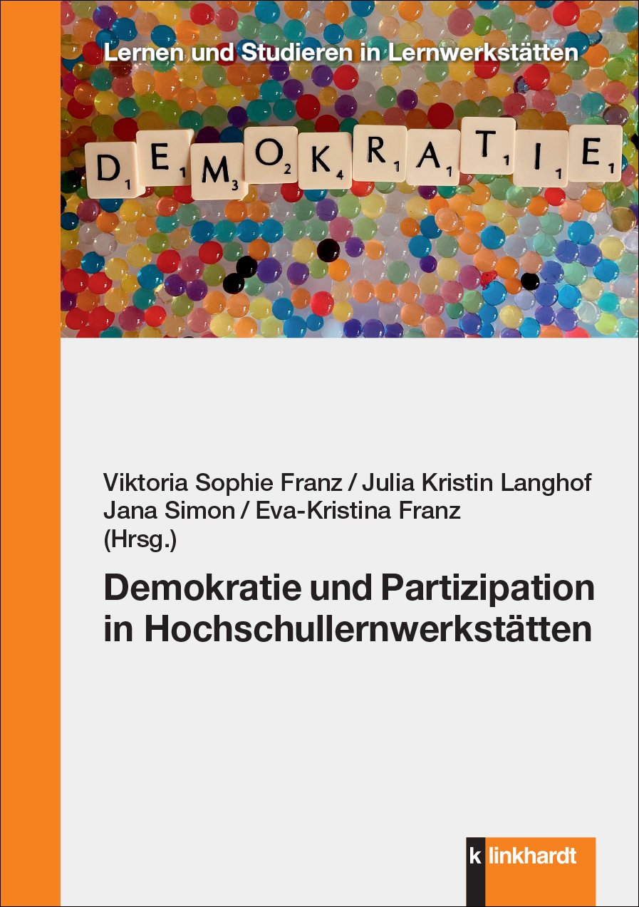 Cover-Abbildung des Buches 'Demokratie und Partizipation in Hochschullernwerkstätten'