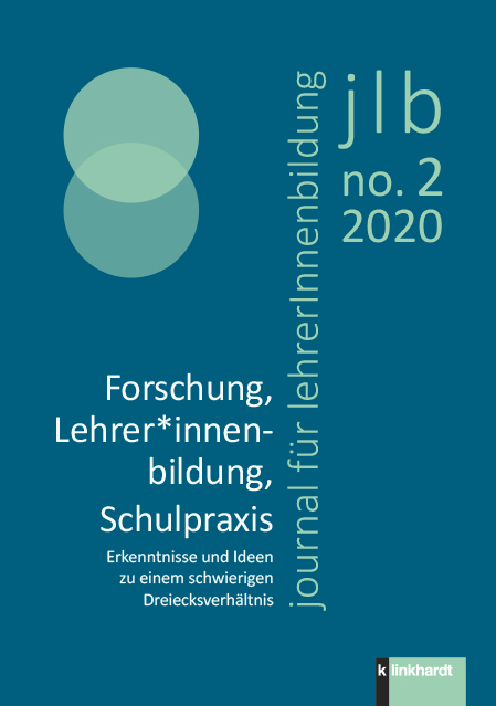 Cover-Abbildung des Heftes'jlb 02/2020: Forschung, Lehrer*innenbildung, Schulpraxis'