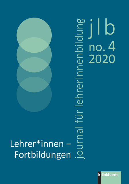 Cover-Abbildung des Heftes'jlb 04/2020: Lehrer*innen – Fortbildungen'