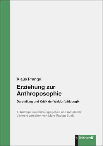 Cover-Abbildung des Buches 'Erziehung zur Anthroposophie'