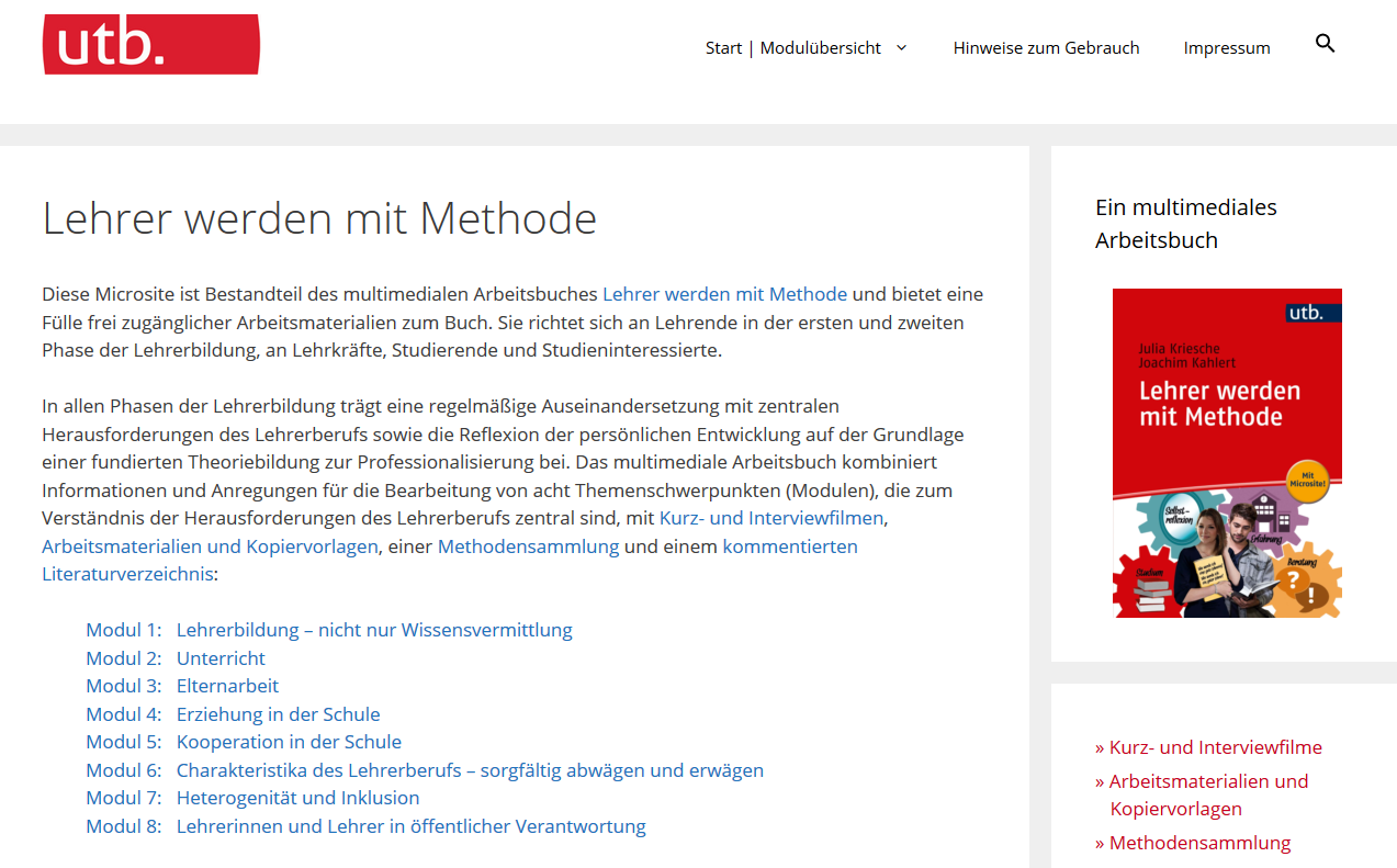 Screenshot Website lehrer-werden-mit-methode.de